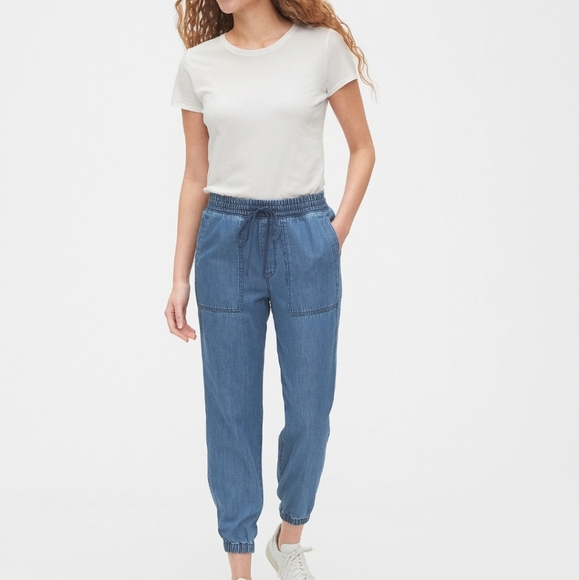 GAP Pants - Gap chambray joggers